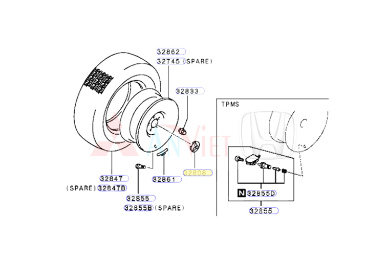 La zăng, Mâm xe Mitsubishi Xpander chính hãng giá tốt nhất